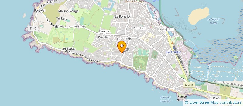 localisation de l'entreprise SARL A-JE-DAVID à LE CROISIC