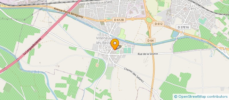 localisation de l'entreprise SARL - A.K.L-JEAN MARC LABORDE PLAQUISTE à VILLENEUVE-LES-BEZIERS