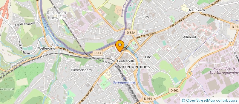 localisation de l'entreprise SARL A L'ANCRE D'OR à SARREGUEMINES