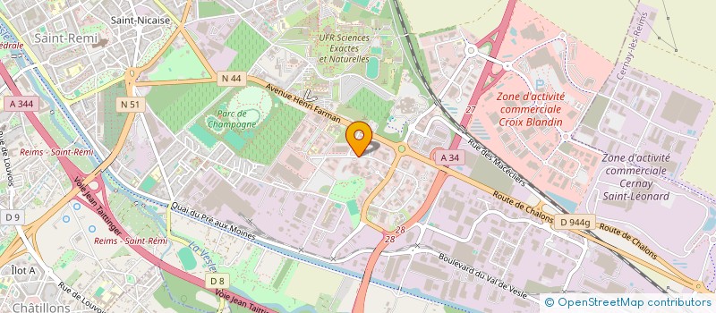 localisation de l'entreprise SARL A.L.T. COM à REIMS