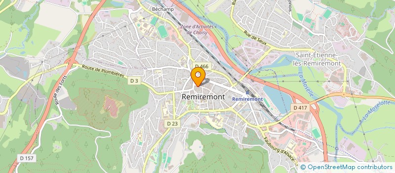 localisation de l'entreprise SARL A LA CITE DU KIRSCH  REMIREMONT