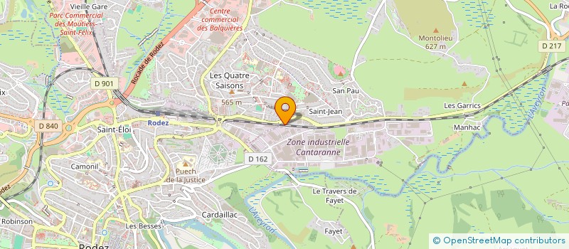 localisation de l'entreprise SARL A LA FABRIQUE à ONET-LE-CHATEAU