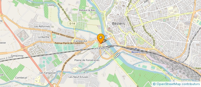 localisation de l'entreprise SARL A LA TAVERNE DE CAMBRINUS à BEZIERS