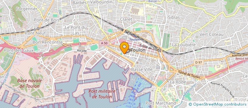 localisation de l'entreprise SARL A.M. à TOULON