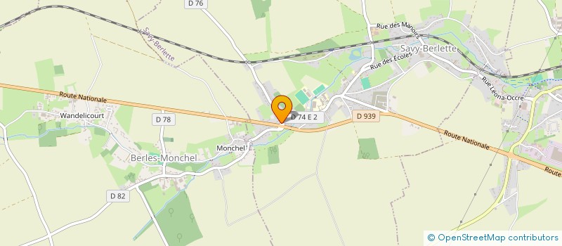 localisation de l'entreprise SARL A.M. CONSTRUCTION  SAVY-BERLETTE