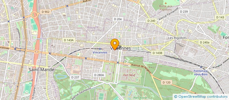 localisation de l'entreprise SARL A.M.E à VINCENNES