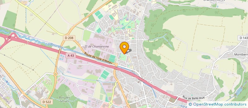 localisation de l'entreprise SARL A.M.H.CONSTRUCTIONS  BOURGOIN-JALLIEU