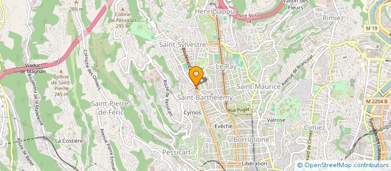 localisation de l'entreprise SARL A.M.I à NICE