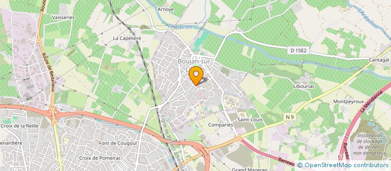 localisation de l'entreprise SARL A M S à BOUJAN-SUR-LIBRON