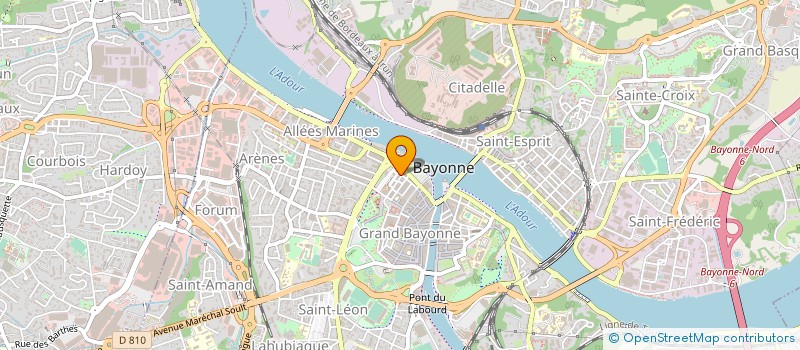 localisation de l'entreprise SARL A MON GREG à BAYONNE