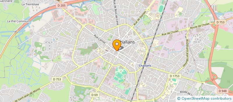 localisation de l'entreprise SARL A.N.G. IMMOBILIER à CHALLANS