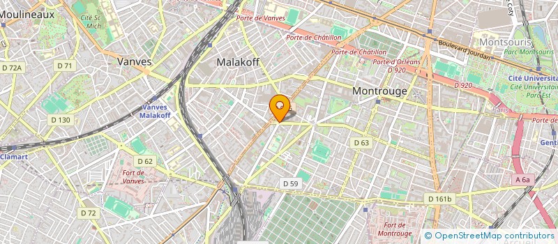 localisation de l'entreprise SARL A.N.M à MONTROUGE