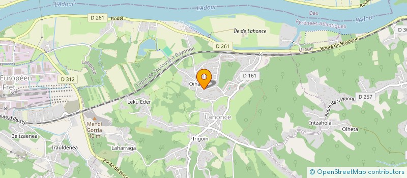 localisation de l'entreprise SARL A.P.C.I. (ATLANTIC PLATRERIE, CARRE  LAHONCE