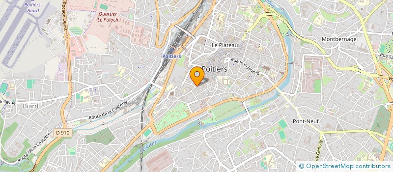 localisation de l'entreprise SARL A-P STUDIO à POITIERS