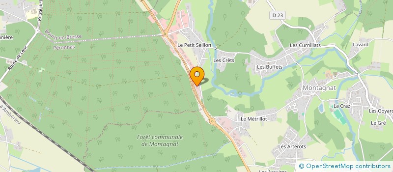 localisation de l'entreprise SARL A.R. à MONTAGNAT