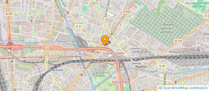 localisation de l'entreprise SARL A.R INTERNATIONAL  PANTIN