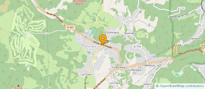 localisation de l'entreprise SARL A-R- LES HIRONDELLES  ORCINES