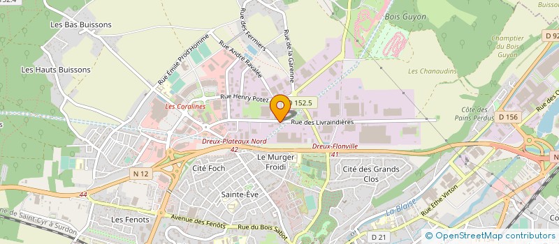 localisation de l'entreprise SARL A R M à DREUX