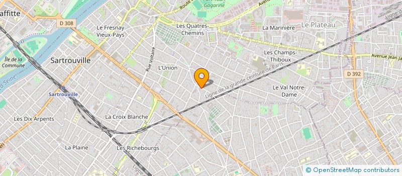 localisation de l'entreprise SARL A R NET  SARTROUVILLE