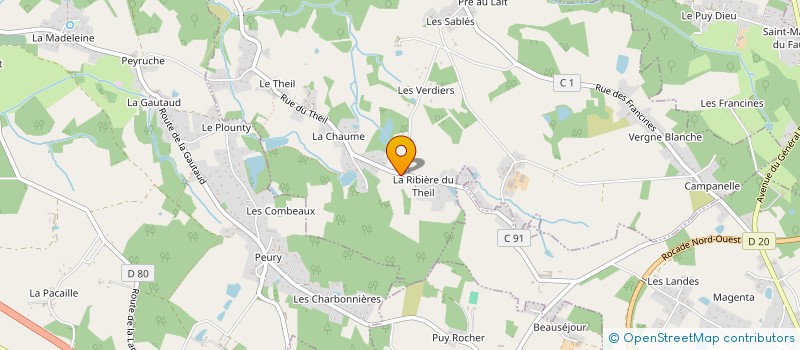 localisation de l'entreprise SARL A.ROCHE à SAINT-GENCE