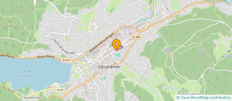 localisation de l'entreprise SARL A & S à GERARDMER