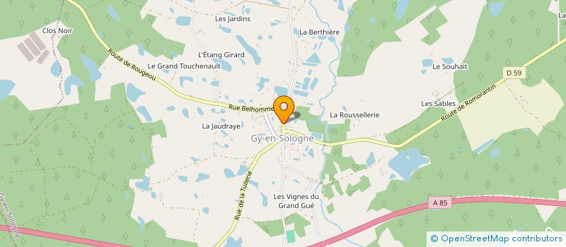 localisation de l'entreprise SARL A.S.C.C FERMETURE  GY-EN-SOLOGNE