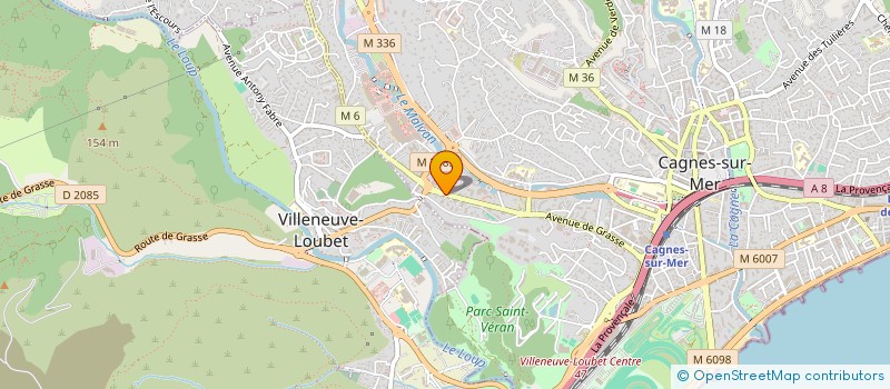 localisation de l'entreprise SARL A.S.E. (APPLICATION SYSTEME ELECYTRIQUE) à CAGNES-SUR-MER