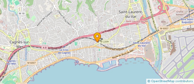 localisation de l'entreprise SARL A. SECURE à SAINT-LAURENT-DU-VAR