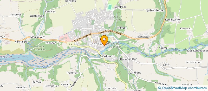 localisation de l'entreprise SARL A SUIVRE  PONT-CROIX