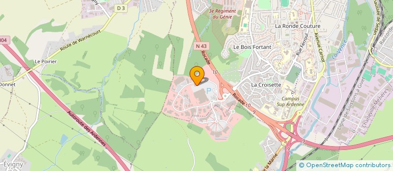 localisation de l'entreprise SARL A.T.08  CHARLEVILLE-MEZIERES