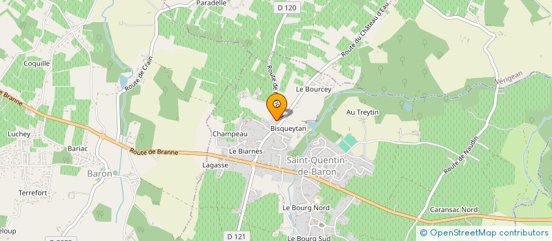 localisation de l'entreprise SARL A.T.A  SAINT-QUENTIN-DE-BARON