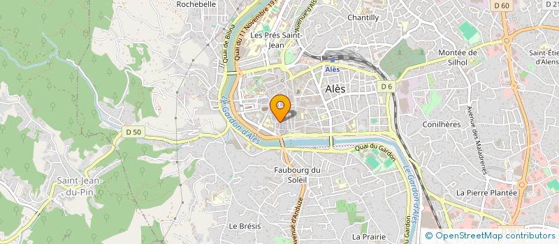 localisation de l'entreprise SARL A.T.L.30 à ALES