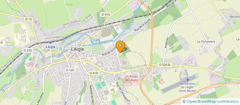 localisation de l'entreprise SARL A T P à L'AIGLE