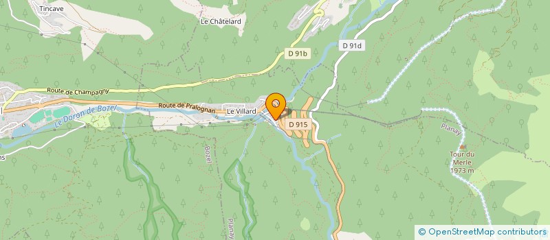 localisation de l'entreprise SARL A-TOLE à CHAMPAGNY-EN-VANOISE