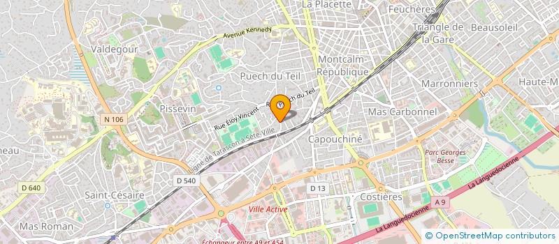 localisation de l'entreprise SARL A.TRANSPORTS à NIMES