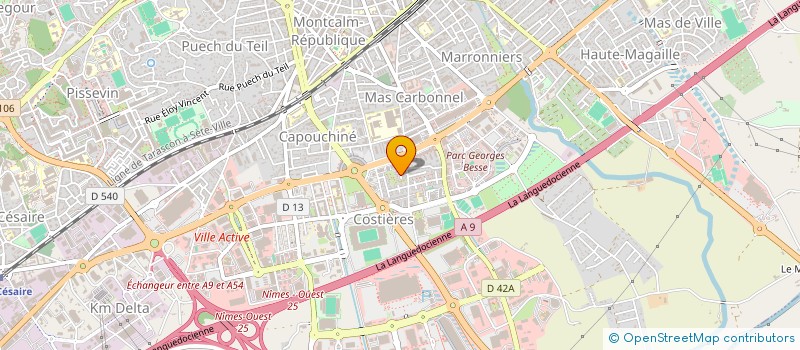 localisation de l'entreprise SARL A.V.F.  NIMES