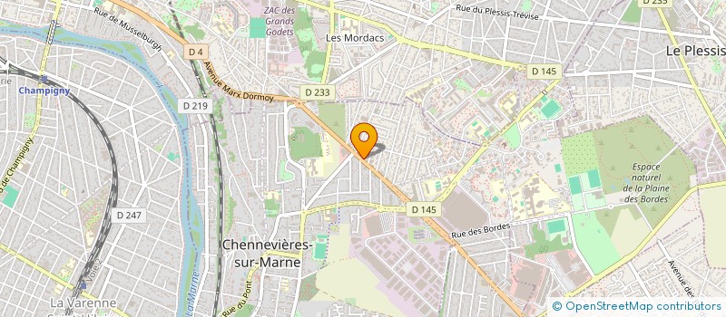 localisation de l'entreprise SARL A V S  CHENNEVIERES-SUR-MARNE