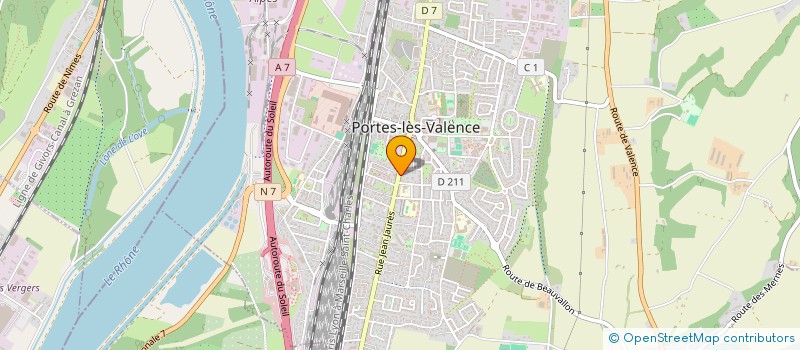 localisation de l'entreprise SARL A.V.S. CONSTRUCTION  PORTES-LES-VALENCE