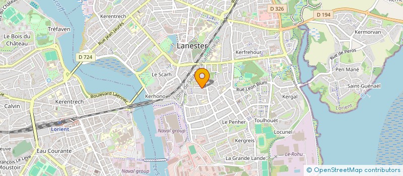 localisation de l'entreprise SARL A.Z ENDUITS à LANESTER