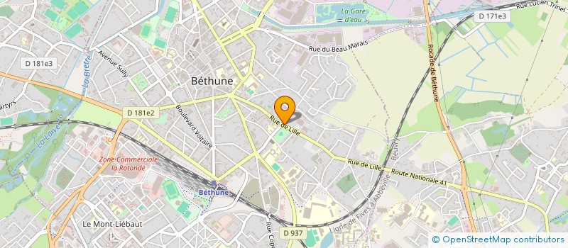 localisation de l'entreprise SARL A2CB ELECTRIQUE à BETHUNE