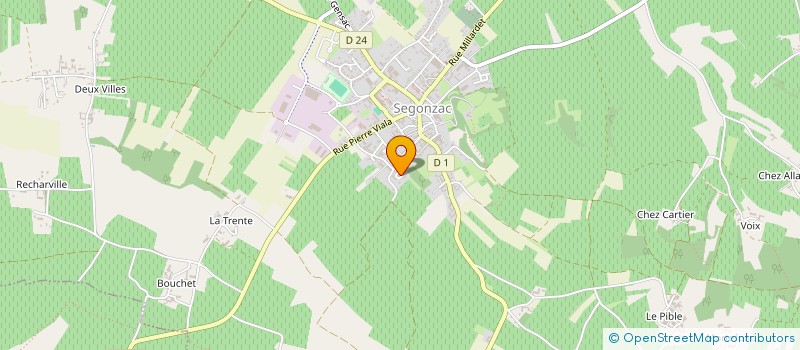 localisation de l'entreprise SARL A3 ADHESIF à JUILLAC-LE-COQ