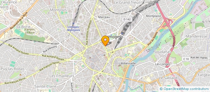 localisation de l'entreprise SARL A3C à LIMOGES