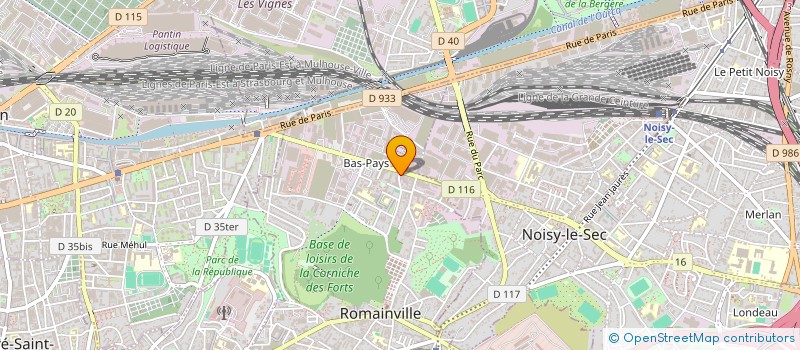 localisation de l'entreprise SARL AA COURSES SERVICES  ROMAINVILLE
