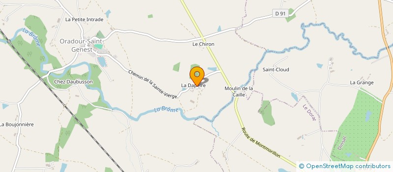 localisation de l'entreprise SARL AAD  ORADOUR-SAINT-GENEST