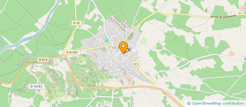 localisation de l'entreprise SARL AB CONSTRUCTIONS  MONTAGNAC