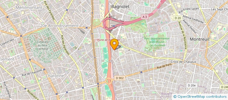 localisation de l'entreprise SARL AB DECOR à BAGNOLET