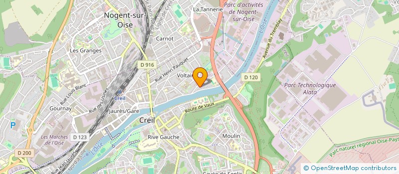 localisation de l'entreprise SARL AB DECOR  CREIL