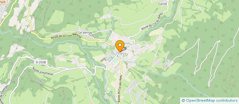 localisation de l'entreprise SARL AB GRESIVAUDAN  CRETS EN BELLEDONNE