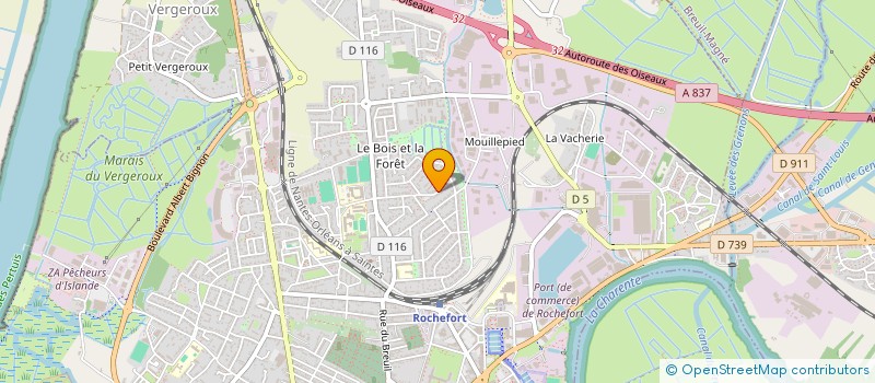 localisation de l'entreprise SARL AB HOLDING  ROCHEFORT