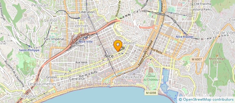 localisation de l'entreprise SARL AB INVEST à NICE